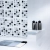 [522707] Штора для ванной комнаты Ridder Stones 180 x 200 см, белый/черный, 140320 +2786 ₽