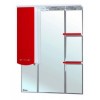 [163640] Зеркало со шкафчиком Bellezza МАРИ 75 L/R, с подсветкой, цвет - белый/красный, 73*100*17 см +7332 ₽