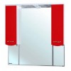 [163679] Зеркало с двумя шкафчиками Bellezza МАРИ 105, с подсветкой, цвет - белый/красный, 101*100*17 см +9490 ₽