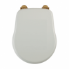 [238145] Крышка-сиденье Migliore Bella с микролифтом, цвет белый, фурнитура бронза, 24684 +13440 ₽