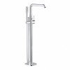 [317216] Смеситель для ванны GROHE Essence+ 23491001, с душевым гарнитуром, напольный, хром +172584 ₽