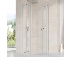 [334156] Душевой уголок Ravak Chrome CRV2+CRV2, 80 x 120 см, профиль сатин, витраж транспарент, 1QV40U00Z1/1QVG0U00Z1 +140940 ₽