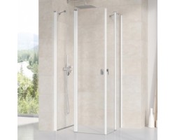 [334157] Душевой уголок Ravak Chrome CRV2+CRV2, 80 x 120 см, профиль белый, витраж транспарент, 1QV40100Z1/1QVG0100Z1 +132840 ₽