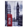 [520763] Штора для ванной комнаты Ridder Telephone Box 180 x 200 см, серый/красный, 42223000 +5670 ₽