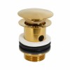 [556295] Донный клапан Cezares Eco, для раковины, с переливом, click-clack, брашированное золото, ECO-SAT-BORO +4250 ₽