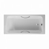 [81595] Чугунная ванна Jacob Delafon Parallel E2948-00 170 x 70 см, с отверстиями для ручек, сливом-переливом и ножками +101835 ₽