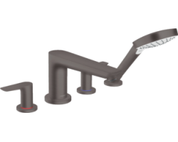 [336411] Смеситель Hansgrohe Talis E 71748340 для ванны, черный хром +70100 ₽
