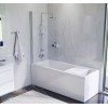 [391051] Акриловая ванна Am.Pm Gem 170 x 70см, с каркасом, шторкой, душевым гарнитуром и смесителем (W90ASET-170D8) +79914 ₽