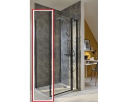 [420739] Душевая стенка Jacob Delafon Contra E22FT90-BL, 90 х 200 см, стекло прозрачное, профиль чёрный +27600 ₽
