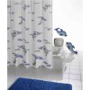 [519383] Штора для ванной комнаты Ridder Delphin, Aqm 180 x 200 см, белый/синий, 130303 +1393 ₽