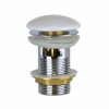 [565627] Донный клапан для раковины без перелива Bronze de Luxe, Clik-Clak, белый/хром, 1002W +3036 ₽