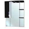 [161817] Зеркальный шкаф Bellezza Лагуна 85 см, с подсветкой, черный, левый/правый +9243 ₽