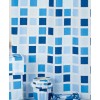 [361579] Штора для ванной комнаты Milardo Blue Curls 910P180M11 180 x 200 см, полиэстер, голубой +747 ₽