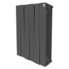 [308994] Радиатор биметаллический Royal Thermo Piano Forte 500 noir sable 6 секций, боковое подключение, черный, НС-1176332 +9840 ₽