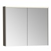 [572063] Зеркальный шкаф Vitra Core 80 см, с подсветкой, антрацит глянцевый, 66911 +38190 ₽