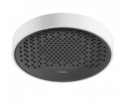 [335610] Верхний душ Hansgrohe Rainfinity 26229700 EcoSmart, 25 х 25 см, 1 режим струи, без держателя, белый матовый +102820 ₽