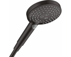 [400935] Ручной душ Hansgrohe Raindance Select S EcoSmart 26531670, 12 см, 3 режима, чёрный матовый +14420 ₽