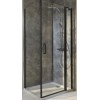[420767] Душевая дверь Jacob Delafon Contra E22T91-BL, 90 х 200 см, стекло прозрачное, профиль чёрный +40135 ₽