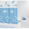 [518911] Штора для ванной комнаты Ridder Flipper 180 x 200 см, белый/голубой, 32333 +2068 ₽