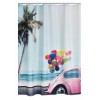 [520751] Штора для ванной комнаты Ridder Palms and Balloons 180 x 200 см, голубой/розовый, 42173000 +5670 ₽