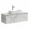 [551343] Тумба под раковину Sancos Stone 120, подвесная, Statuario White (белый мрамор), ST120SV +205400 ₽