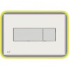 [313968] Кнопка управления AlcaPlast M1470-AEZ114 с цветной пластиной, светящаяся кнопка белая, свет радуга +40462 ₽