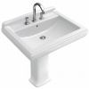 [330540] Раковина Villeroy&Boch Hommage, 75 x 58 см, альпийский белый с антигрязевым покрытием, 7101 75R2 +191526 ₽