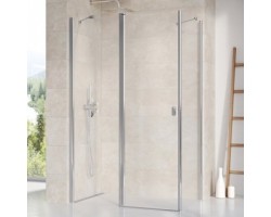 [334308] Душевой уголок Ravak Chrome CRV2+CPS, 120 x 80 см, профиль блестящий, витраж транспарент, 1QVG0C00Z1/9QV40C00Z1 +107460 ₽