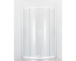 [339520] Душевой уголок Cezares Relax RELAX-R-2-80-C/P-Bi, 80 х 80 см, стекло прозрачное/рифлёное, цвет профиля белый +19140 ₽