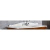 [109365] Столешница с цоколем Tiffany Barocco Top B/Carrara p/7241, мрамор Bianco Carrara, 116*60 см с 1-м отверстием для смесит +55062 ₽