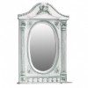[155459] Зеркало Atoll Napoleon 61,5*94,5 cм, argento (белый жемчуг/патина серебро) +15486 ₽