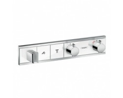 [303341] Смеситель Hansgrohe RainSelect для душа, термостатический, белый/хром, 15355400 +159430 ₽