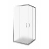[332381] Душевое ограждение Good Door Infinity CR -90-G-CH, 90 х 90 х 185 см, стекло матовое Грейп, хром, ИН00018 +36790 ₽