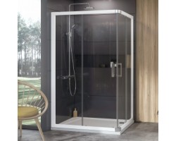 [333637] Душевой уголок Ravak 10° 10RV2K, 80 x 120 см, профиль белый, витраж транспарент, 1ZJ40100Z1/1ZJG0100Z1 +130865 ₽