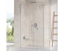 [334282] Душевой уголок Ravak Chrome CRV1+CPS, 80 x 100 см, профиль сатин, витраж транспарент, 1QV40U01Z1/9QVA0U00Z1 +100350 ₽