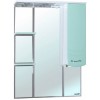 [334965] Зеркало со шкафчиком Bellezza МАРИ 75 L, с подсветкой, цвет - белый/салатовый, левый +7332 ₽
