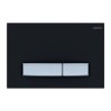 [643666] Клавиша смыва Aquatek Slim, кнопки прямоугольные, черный матовый, хром, KDI-0000031 +2500 ₽