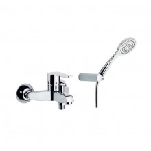 Смеситель для ванны наружнего монтажа однорычажный с душевым комплектом YPSILON PLUS 6405T1