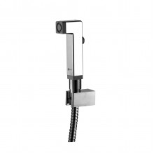 Лейка гигиеническая в комплекте шланг 1.5 м., крепление к стене, хром. LM,  LM8091C