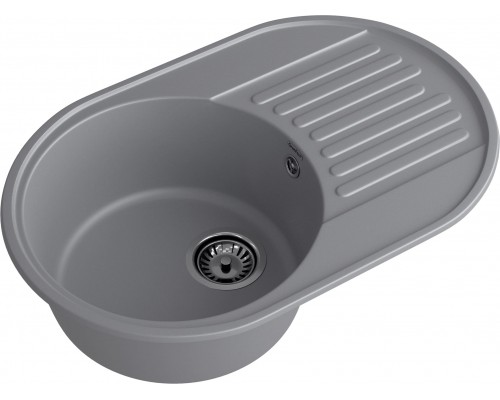 GranFest QUARZ (ECO-18) Мойка чаша+кр 740*480 темно-серый 