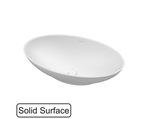 Умывальник WHITECROSS Lessi 60x36 (белый мат) иск. камень