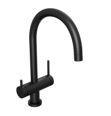 Смеситель для кухни Abelsberg Aera AWF70029MB с возможностью подключения фильтра для воды, цвет вулканический черный