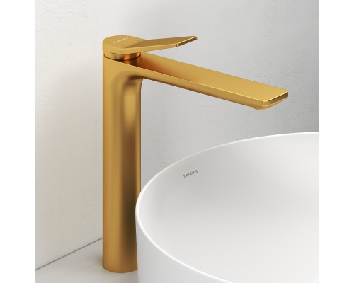 Смеситель д/раковины Abelsberg Intensa EGF23521BG высокий, королевское золото