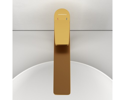 Смеситель д/раковины Abelsberg Intensa EGF23521BG высокий, королевское золото