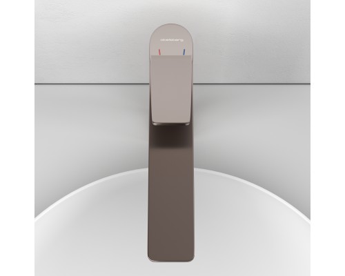 Смеситель д/раковины Abelsberg Intensa EGF23521BN высокий, титан