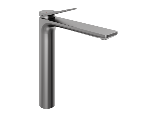 Смеситель д/раковины Abelsberg Intensa EGF23521GM высокий, космическая сталь