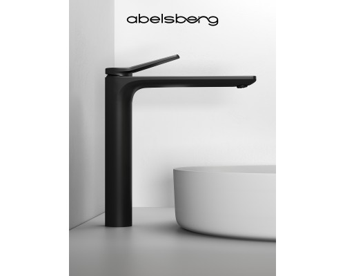 Смеситель д/раковины Abelsberg Intensa EGF23521MB высокий, вулканический черный