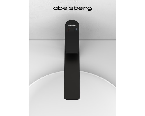 Смеситель д/раковины Abelsberg Intensa EGF23521MB высокий, вулканический черный