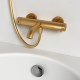 Смеситель д/ванны и душа Abelsberg Fluida ERF22516BG, королевское золото