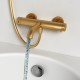 Смеситель д/ванны и душа Abelsberg Fluida ERF22516BG, королевское золото